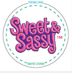 Sweet & Sassy Logo Sticker